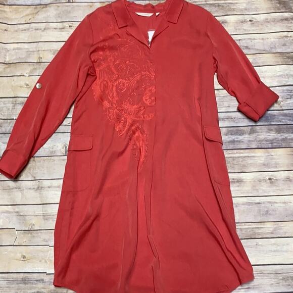 NWT Soft Surroundings Weekender Tencel Dress M - Picture 2 of 4
